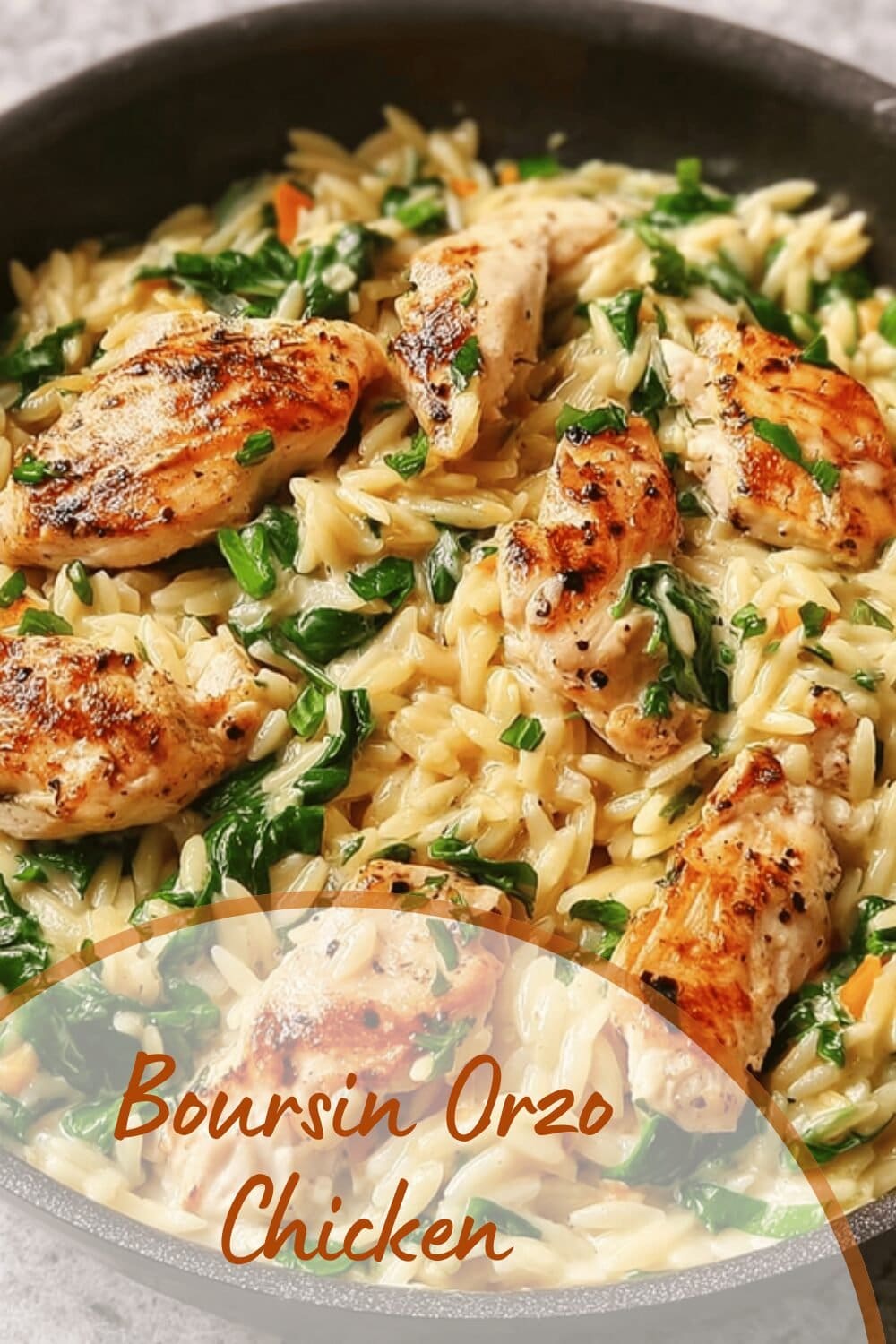 Boursin Orzo Chicken