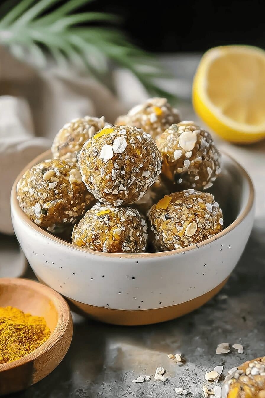 Lemon Turmeric Energy Balls