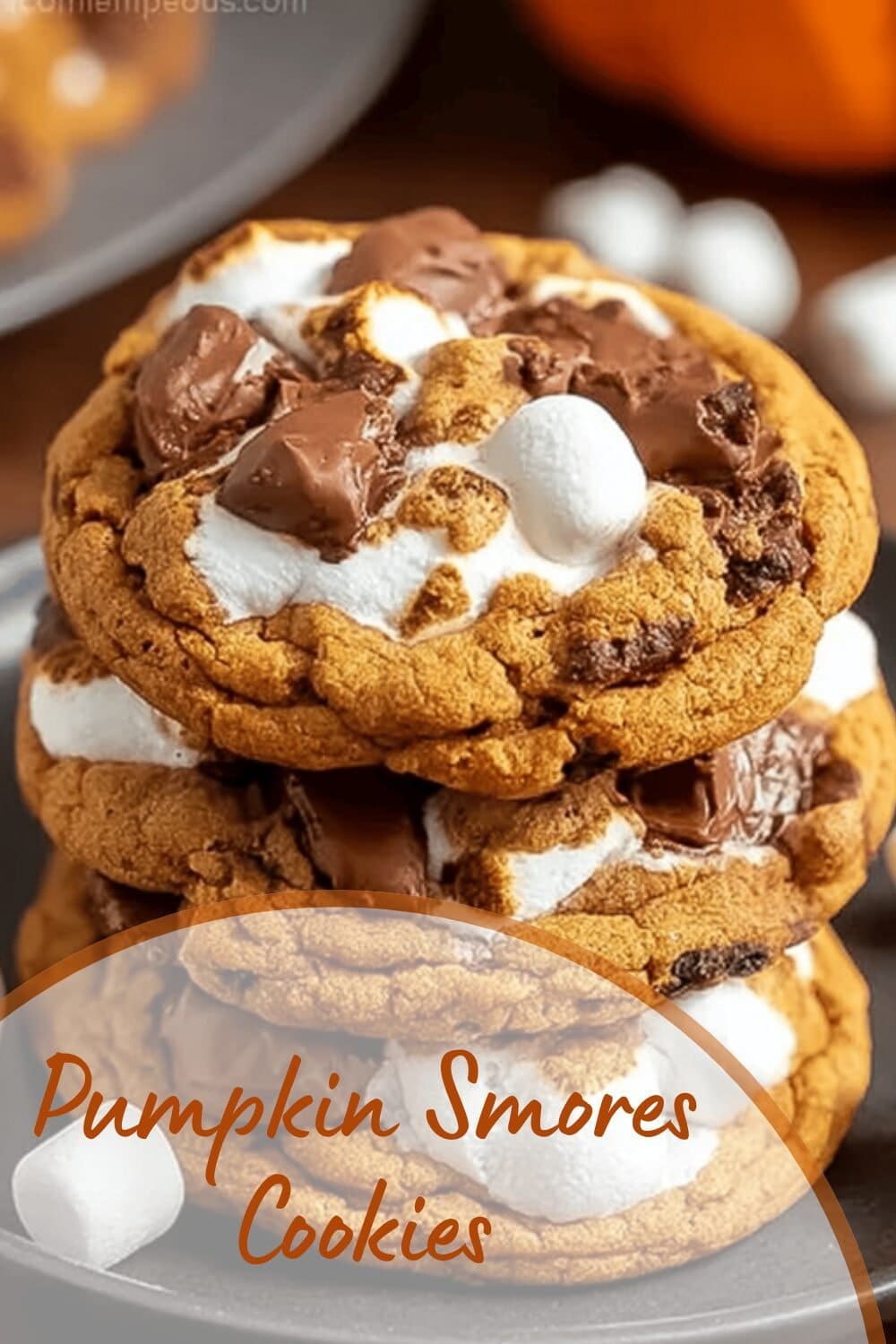 Pumpkin Smores Cookies