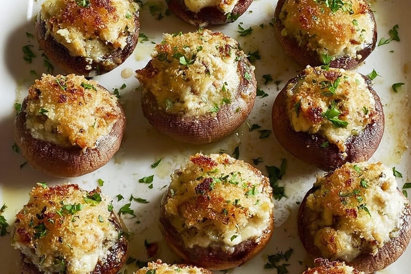 Boursin Stuffed Mushrooms