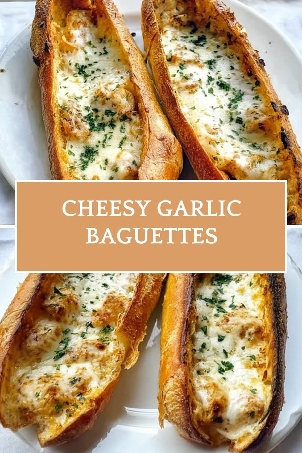 Cheesy Garlic Baguettes