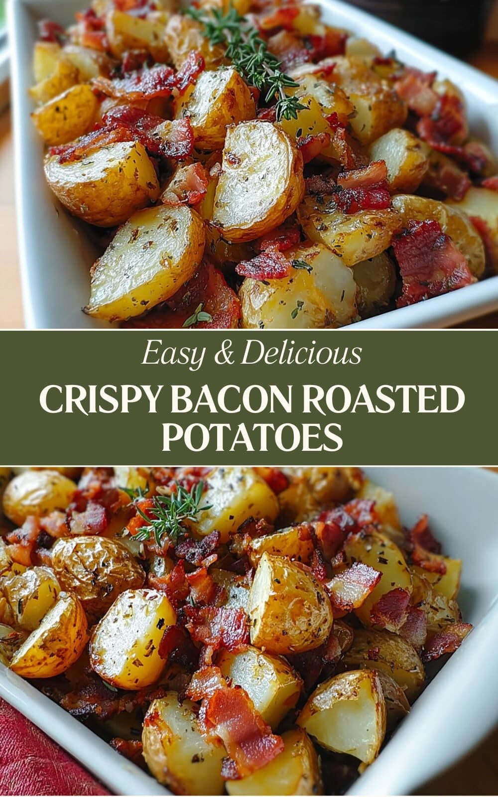 Crispy Bacon Roasted Potatoes