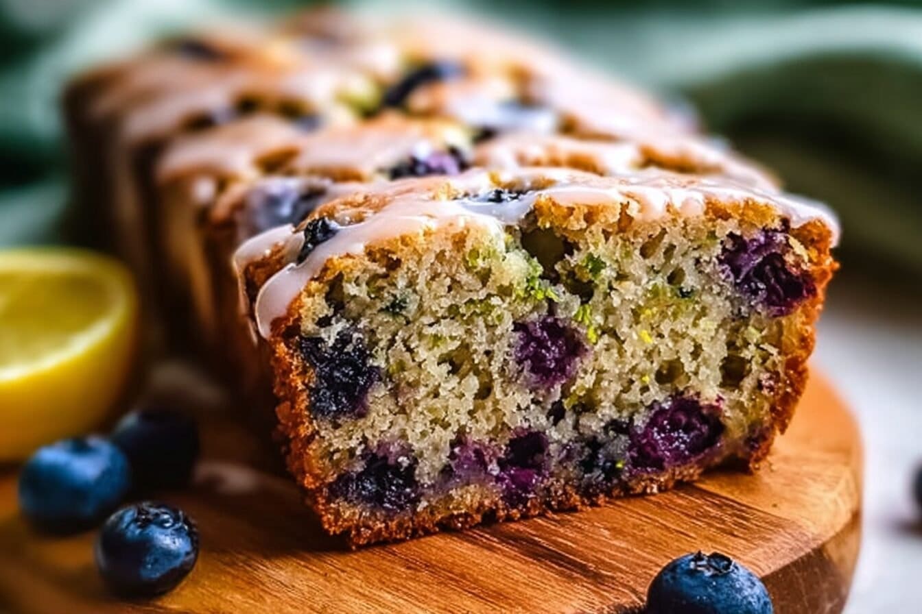 Moist Blueberry Zucchini Bread
