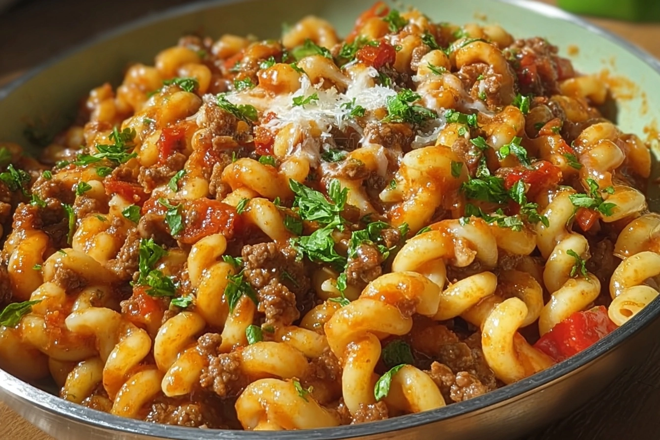 Minced Beef Trottole Pasta