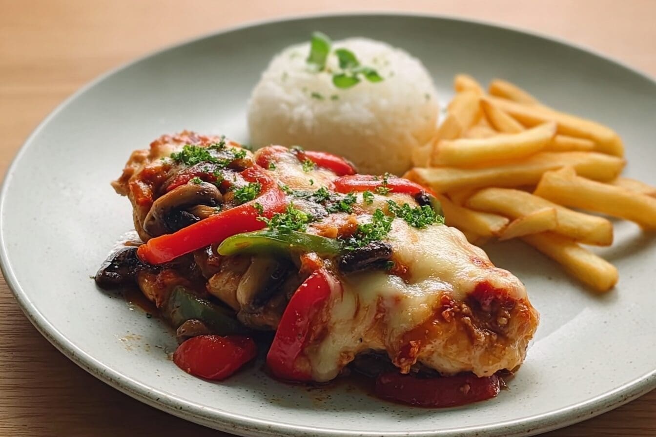 Mushroom Pepper Chicken